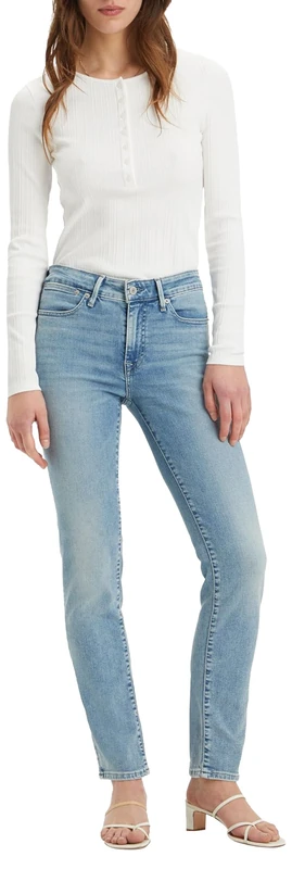 Levi's Women's 712 Slim Fit Jeans, Blue Wave Light, 25W x 28L