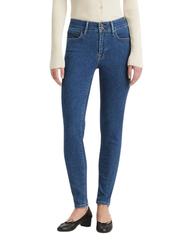 Levi's Women's 711 Double Button Jeans, Slight Twist, 28W x 28L
