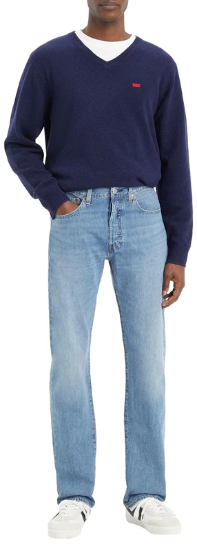 Levi's Men's 501 Original Fit Jeans, Smooth Cruise Cool, 34W / 30L