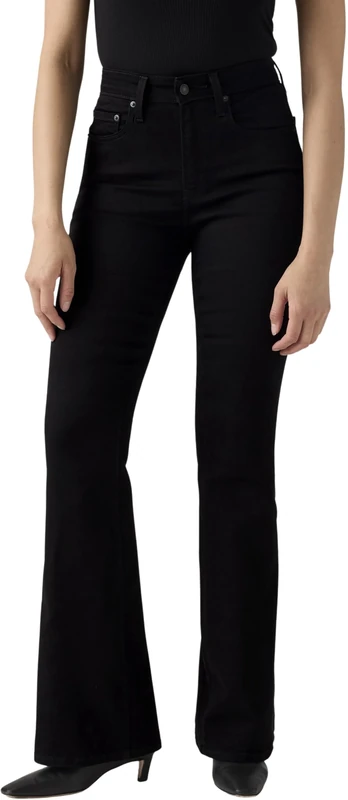 Levi's Women's 726 High Rise Flare Jeans, Midnight Gauze, 30W x 30L