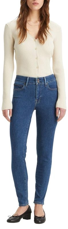 Levi's Women's 711 Double Button Jeans, Slight Twist, 27W x 30L