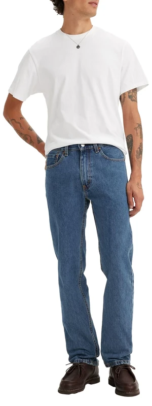 Levi's Men's 505 Regular Fit Jeans, Medium Stonewash, 32W / 32L