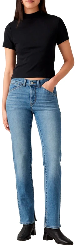Levi's Women's 314 Shaping Straight Workwear Jeans, Working Harder, 31W x 32L