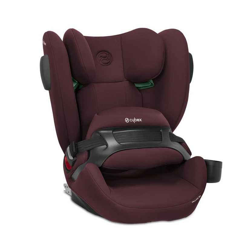 CYBEX Silver child car seat Pallas B4 i-Size, ISOFIX, Group 1/2/3 (9-50 kg), From approx. 15 months to 12 years, Incl. cup holder, Rumba Red