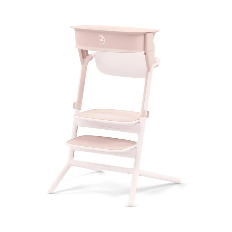 CYBEX Gold LEMO Learning Tower Set, For converting the LEMO high seat into a learning tower, 1-5 years (up to 25 kg), Incl. 2 non-slip silicone mats for seat and footrest, Pearl Pink