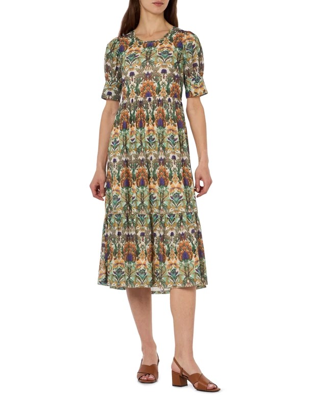 Vera Mont Robe Légère Women's Dress, Cream/Green, 18