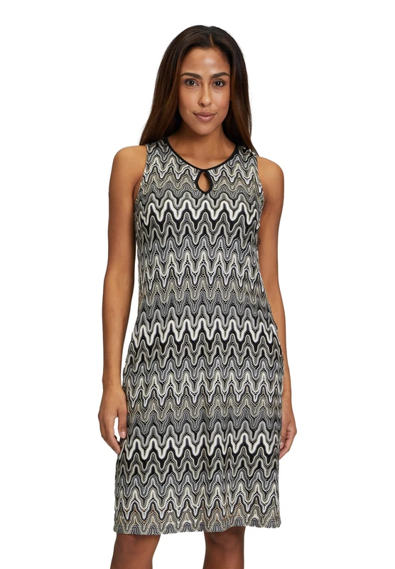 Vera Mont Robe Légère Women's Dress, Cream/Black, 10