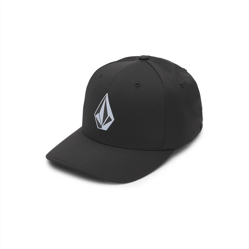 Volcom Men's Stone Tech Delta Water Resistant Hat Baseball Cap, Black S324, L