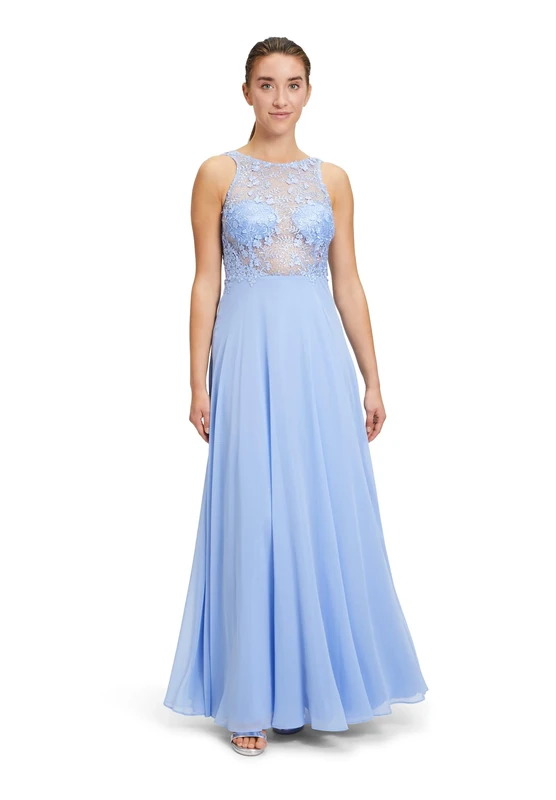 Vera Mont Women's 8816/4000 Dress, Light Azure, 12