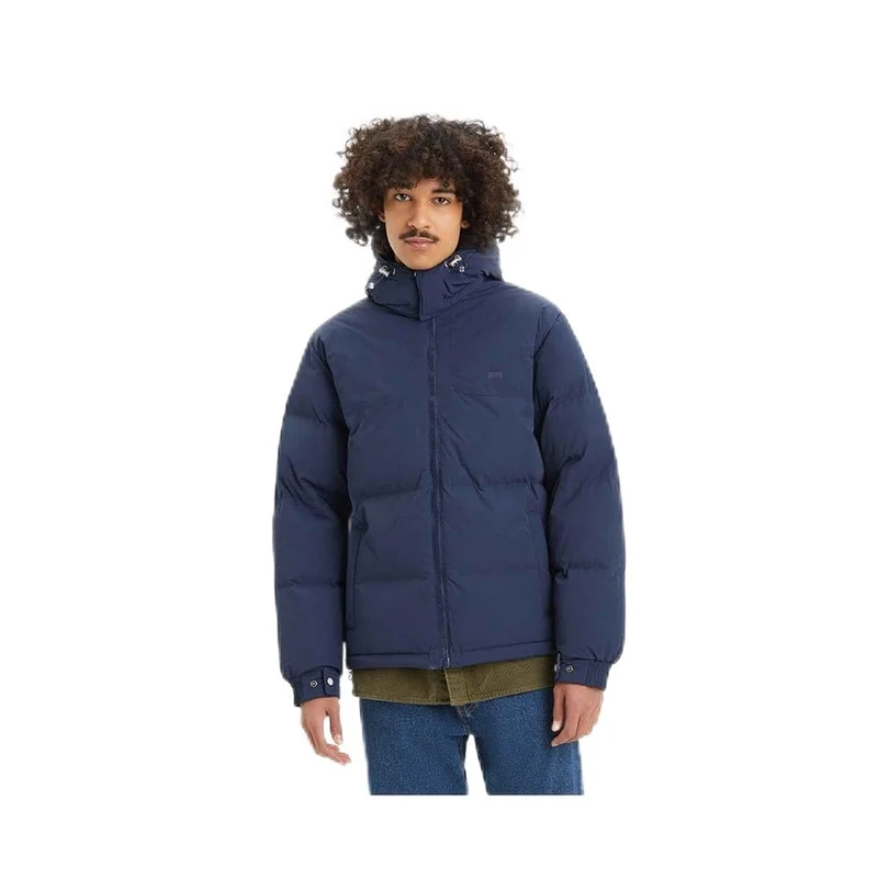 Levi's Men's Rockridge Short Puffer Jacket, dress blue, XL