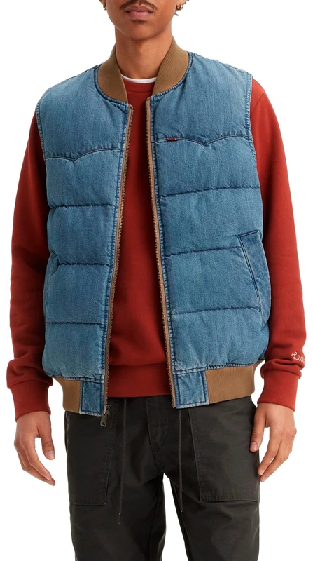 Levi's Men's Super Puffer Vest - Slightly Sidetracked - Size M
