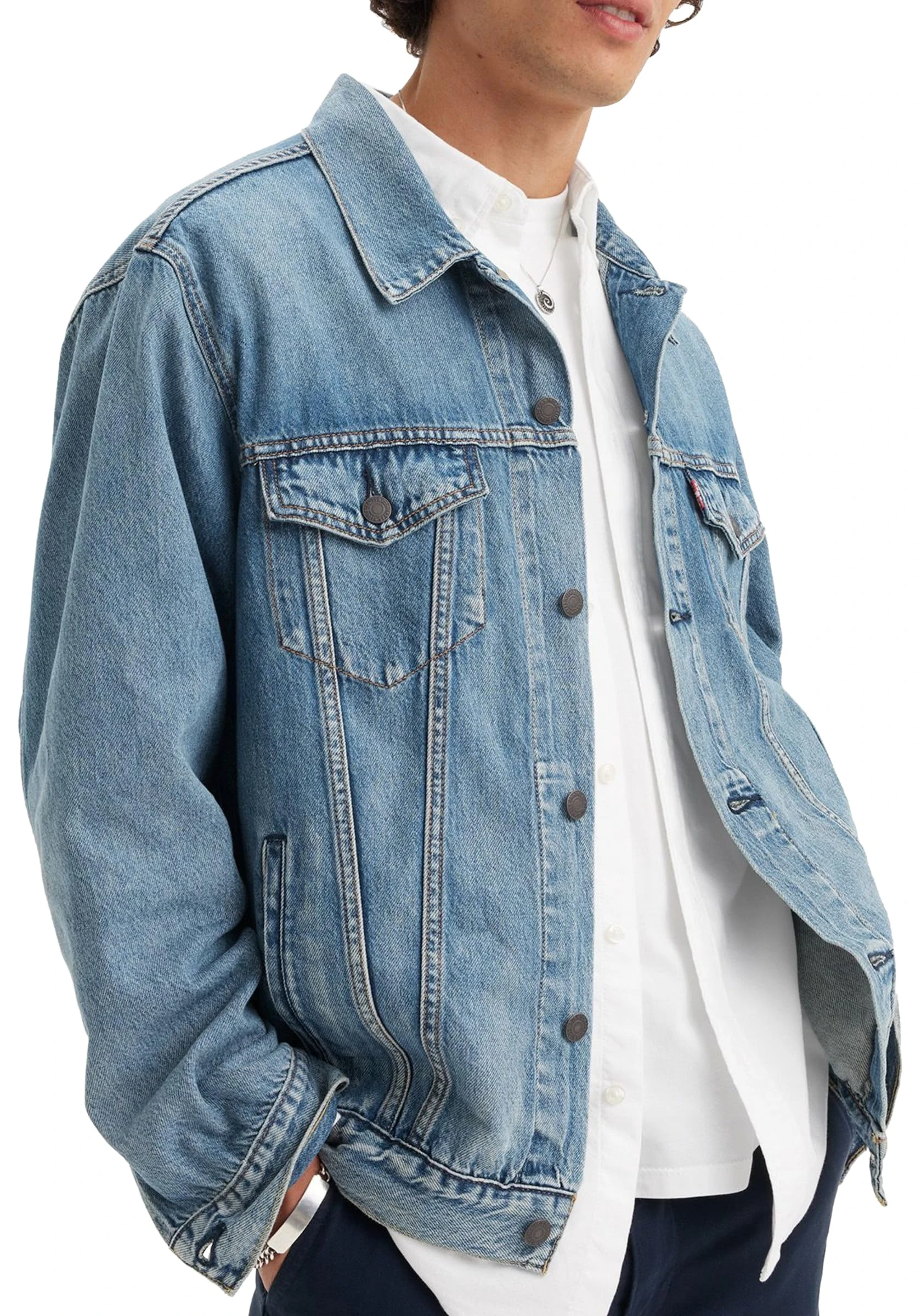 Levi's Men's Relaxed Fit Trucker Denim Jacket, In To The Light, S