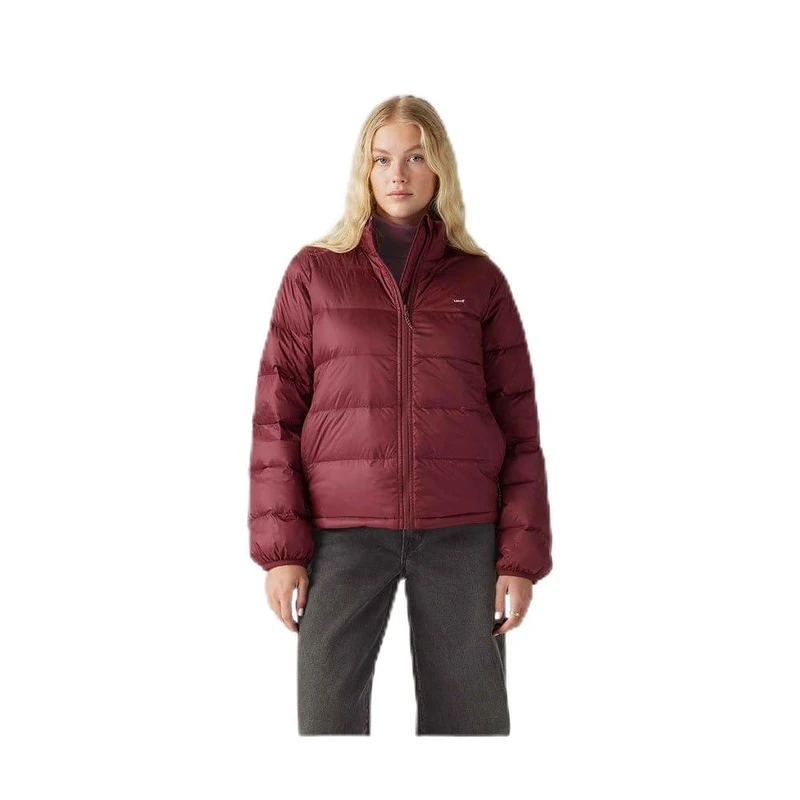 Levi's Women's Wms Packable Down Jacket Jacket, Burgundy,