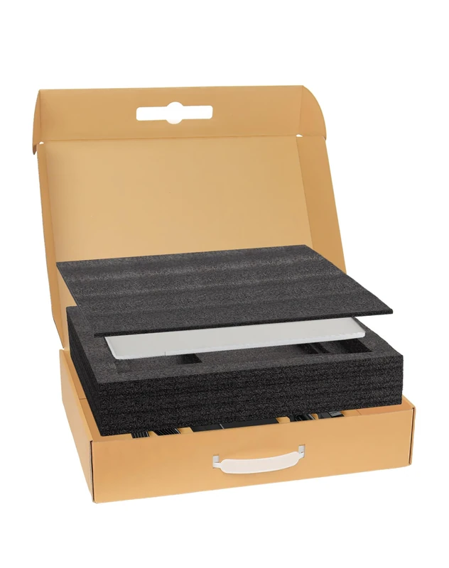 DERZIFUN Laptop Shipping Boxes, Medium Cardboard Mailer Boxes, Packaging Boxes for 10"-15.6" Laptop