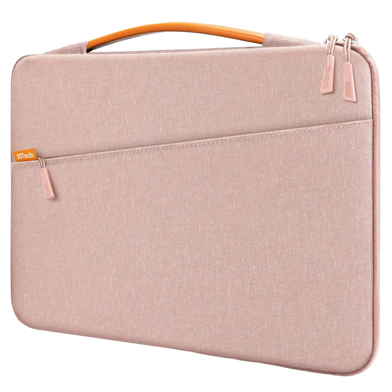 JETech Laptop Sleeve for 14-Inch MacBook Pro (M5/M4/M3/M2/M1, 2021-2025), Waterproof Bag Case with Portable Handle and Pocket, Compatible with 14 Inch Notebook (Rose Gold)
