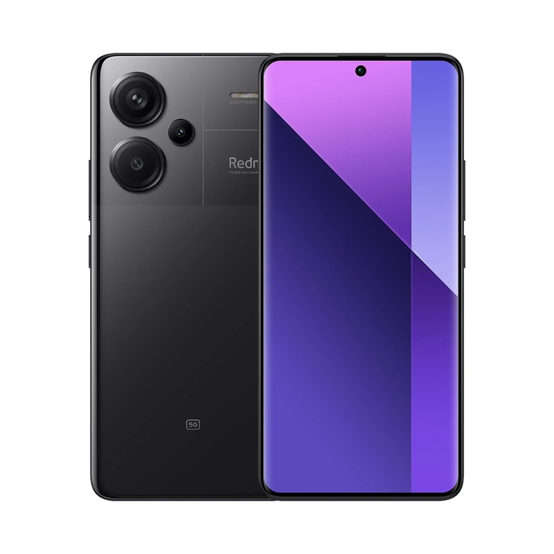XIAOMI Redmi Note 13 Pro+ 5G Midnight Black - Smartphone 12+512GB, MediaTek 4nm processor, 200MP camera, 120W HyperCharge, 3D curved display, dust and water protection (UK Version + 2 Years Warranty)