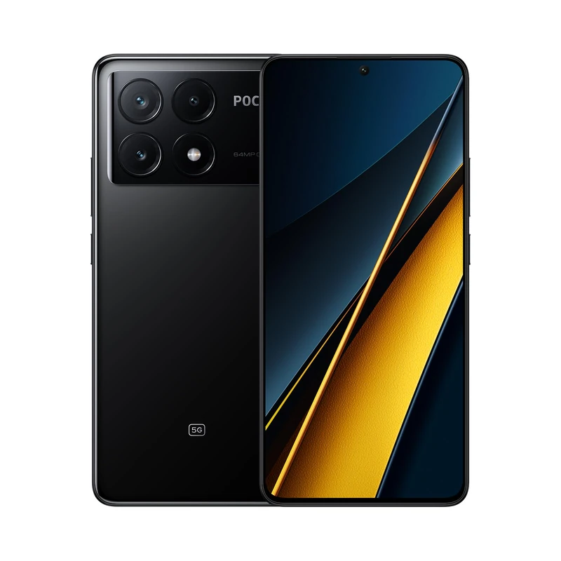 POCO X6 Pro 5G Black- Smartphone 12+512GB, MediaTek Dimensity 8300, 64MP triple camera, 6.67" 120Hz POLED display, 5000mAh, 67W turbo charging (UK Version + 2 Years Warranty)