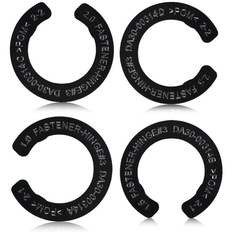 FOWSRHRG 4PCS Refrigerator Door Hinge Shims, Refrigerator Door Height Adjustment Kits (for Samsung 3282540, DA60-00314C, PS6448337, AP5668209) Fridge Replaces Parts, Different Thicknesses Spacer