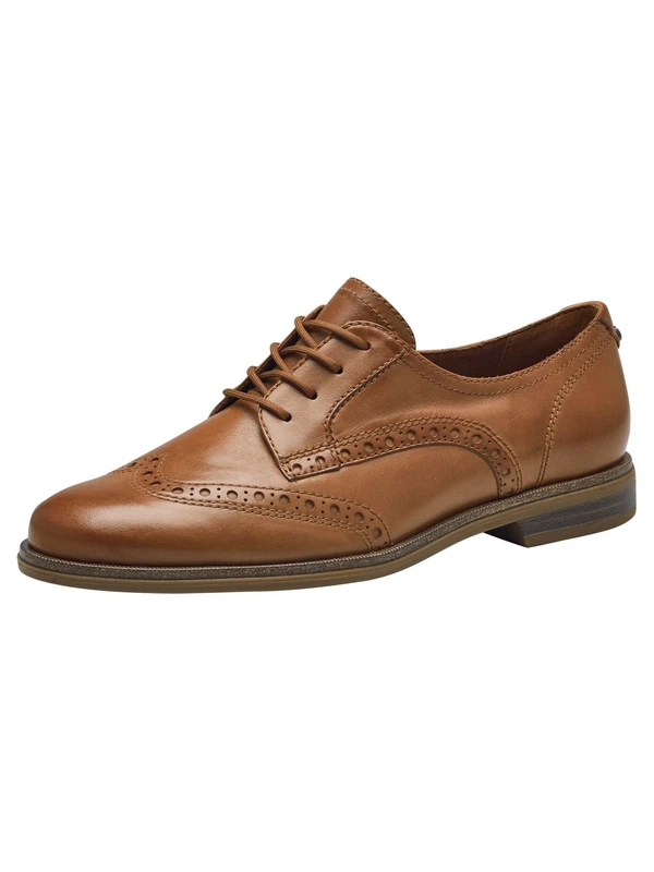 Tamaris Women's 1-23290-43 Lace-up Low Shoe, Nut Leather, 3.5 UK - Image 1