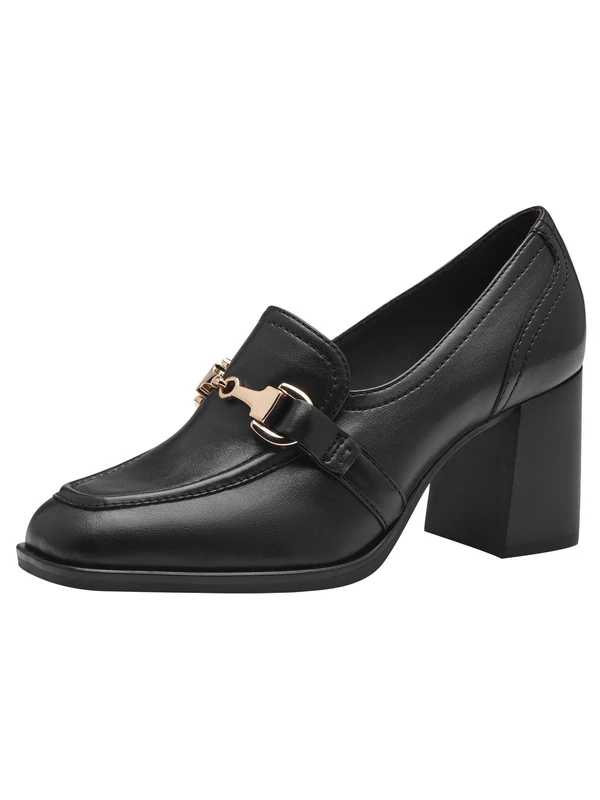 Tamaris Women's Trotteur Block Heel, Black Matte, 6 UK