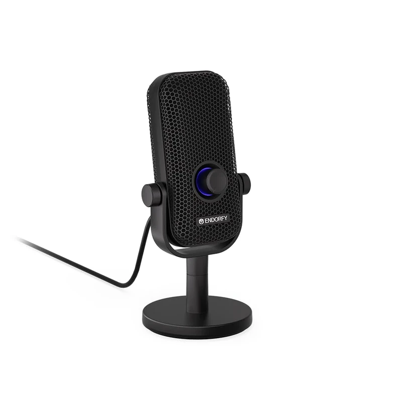 ENDORFY Solum Voice S, gaming microphone PC, podcast, streaming, RGB illumination, usb plug & play, tap-to-mute button, GAIN control, cardioid characteristic