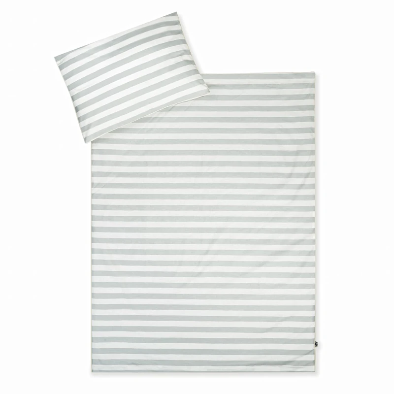 Julius Zöllner Organic Stripes Children's Bed Linen 100 x 135 cm and 40 x 60 cm Tested for Harmful Substances