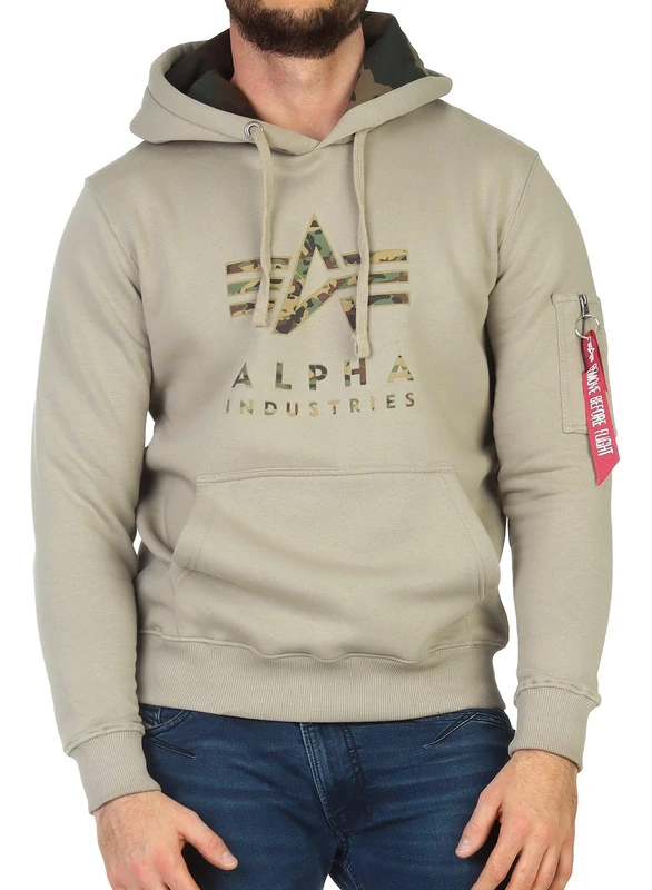Alpha Industries Camo TPU Hoodie for men Vintage Sand