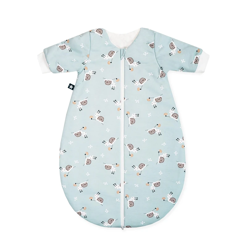 Julius Zöllner Winter Sleeping Bag Jersey Warm Filling 2.5 Tog Washable at 60 °C Made in Germany Oeko-Tex Standard 100 Snail Size 50/56