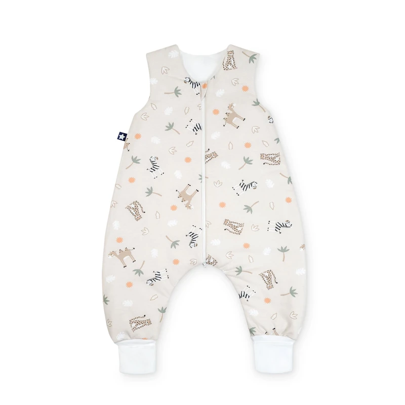 Julius Zöllner Jersey Sleepsuit, Warm Filling 2.5 Tog, Washable at 60°C, Made in Germany, Oeko Tex Standard 100, Savannah Beige, Size 92