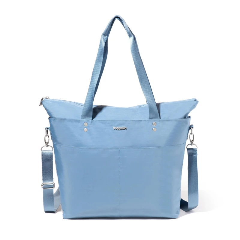 Baggallini Carryall Tote Bag - Crossbody Tote Bag for Women, Cornflower - Medium, M