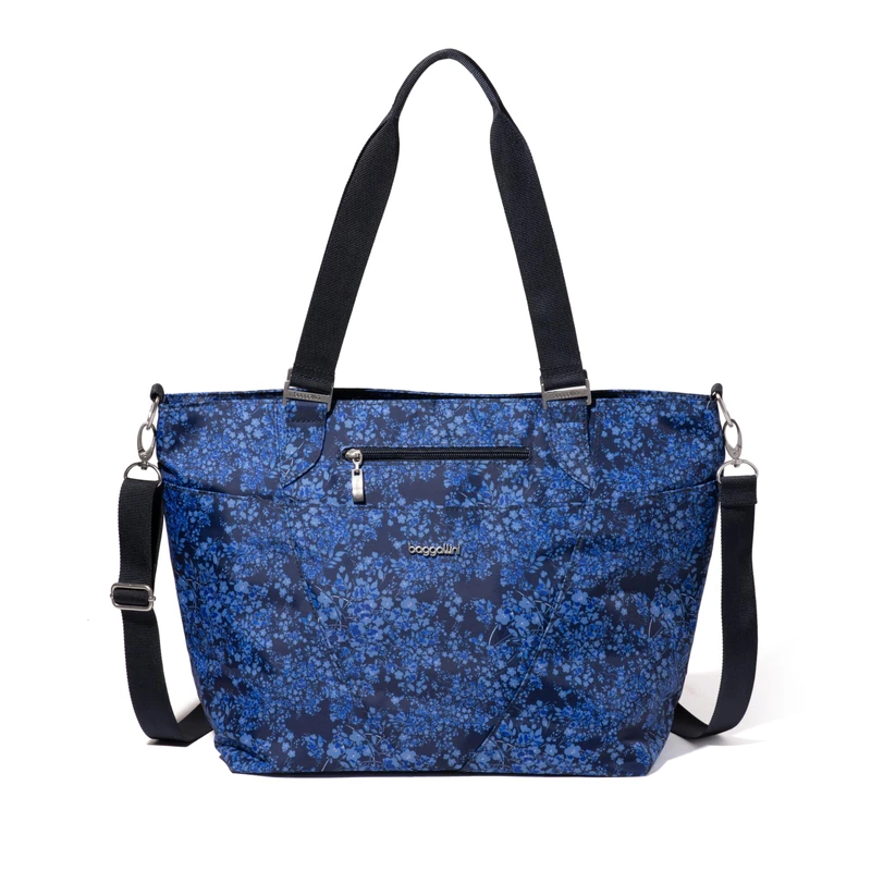 Baggallini Women's Avenue Tote, Ink Hydrangea