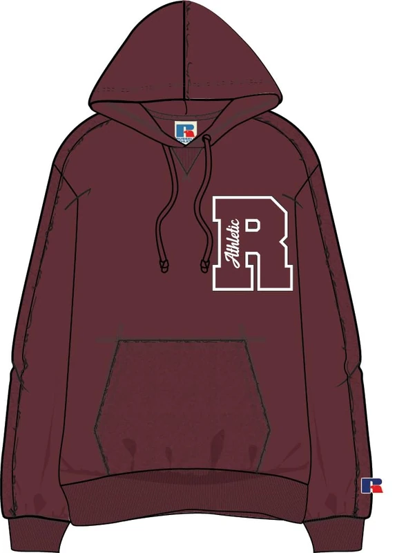 Russell Athletic E16242-PT-582 HOODY Sweatshirt Men's PORT Size L