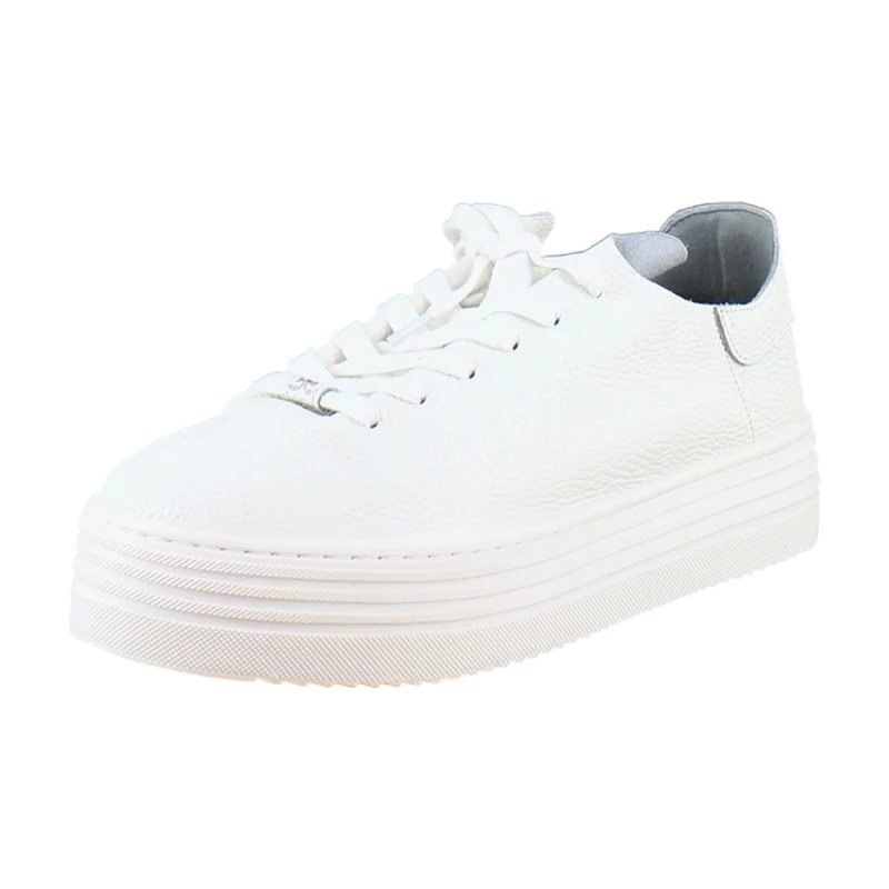 Sam Edelman Women's Pippy Sneaker, White Leather, 6 UK