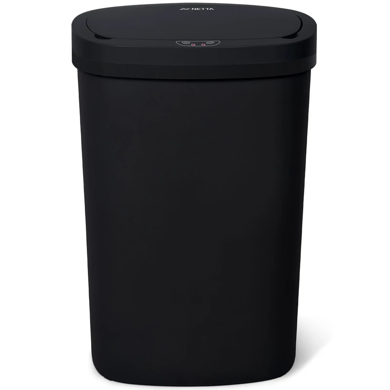 NETTA 50L Sensor Bin for Kitchen - Large Touch-Free Automatic Motion Sensor Waste Rubbish Bin, Dustbin, Trash Can 50 Litre - Black