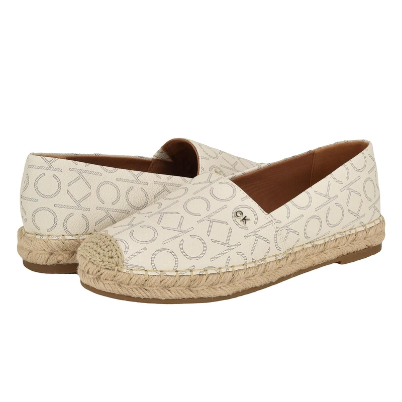 Calvin Klein Women's Popular Ballet Flat, Off White 150, 3.5 UK - Image 1