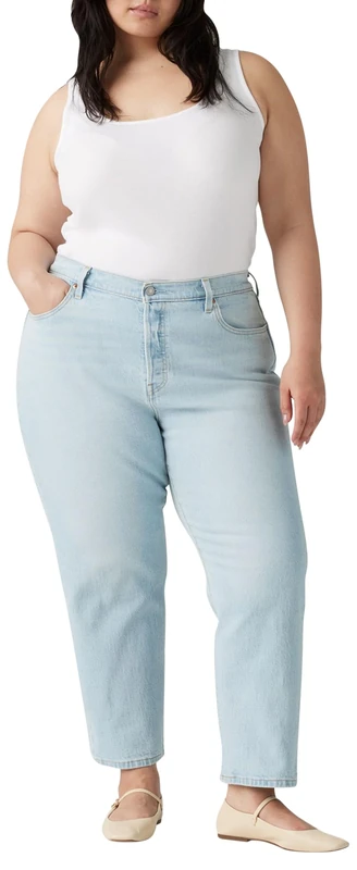 Levi's Women's Plus Size 501 Crop Jeans, Wow Me Over Plus, 18