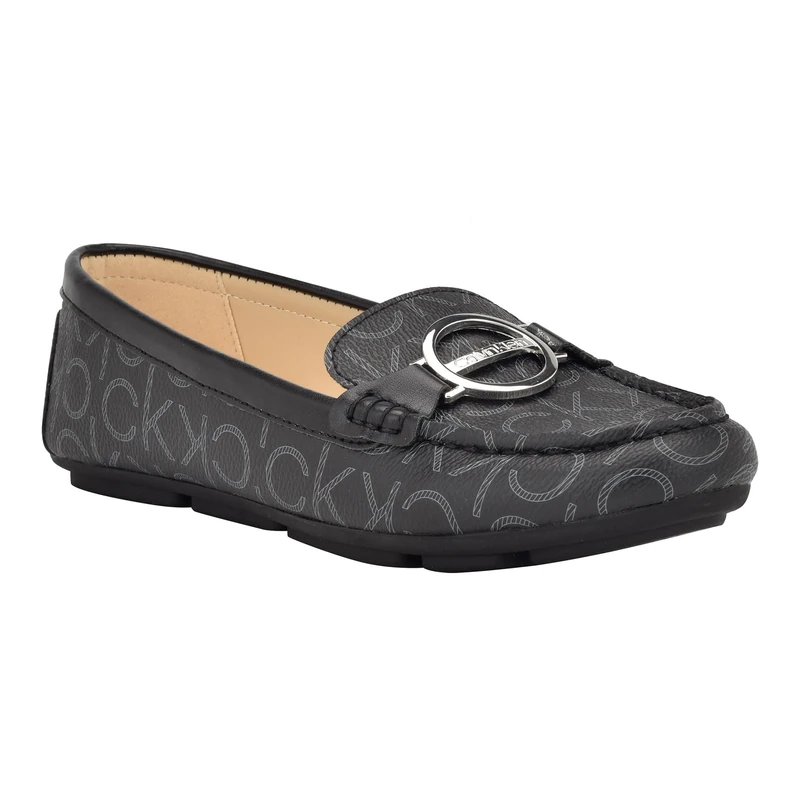 Calvin Klein Women's Layne Loafer, Black 002, 6 UK