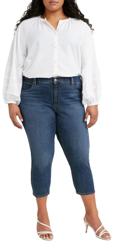 Levi's Women's Plus Size 311 Shaping Skinny Capri Jeans, Lapis Amidst Plus, 18