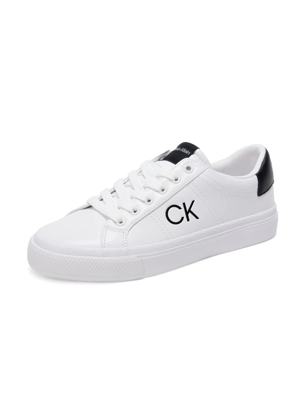 Calvin Klein Women's Cylaie Sneaker, White 140, 4 UK
