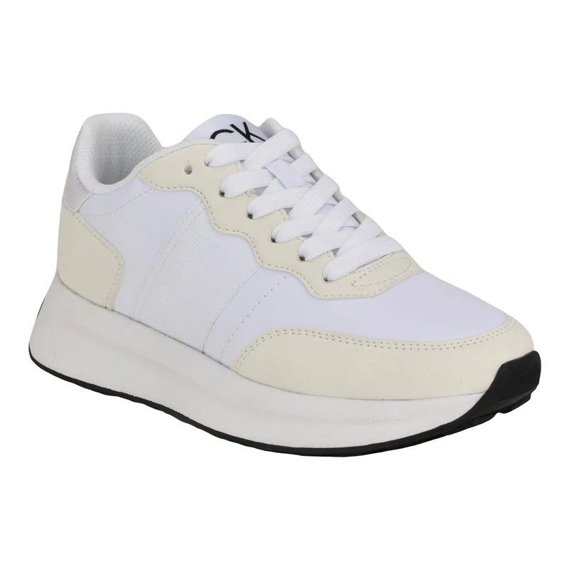 Calvin Klein Hallie Women's Trainers, White 140, 3.5 UK