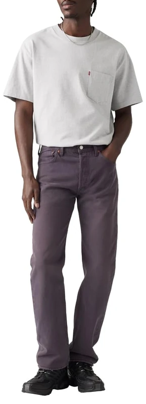Levi's Men's 501 Original Fit Jeans, Violet Clouds Gd, 34W / 32L