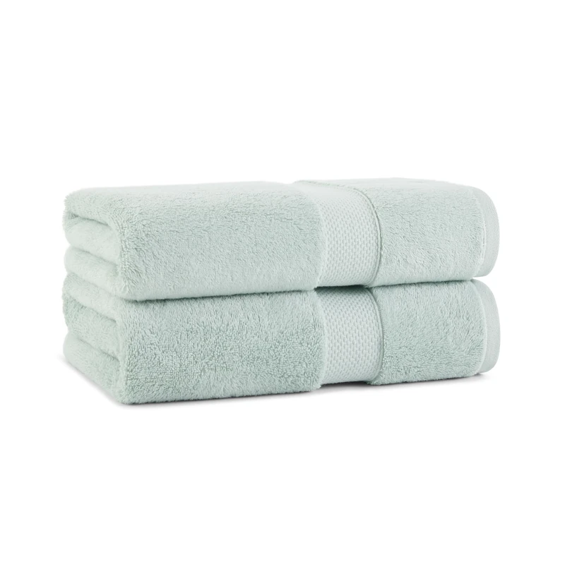 Aston & Arden Egyptian Bath Towels - (Pack of 2) Oversized Ultra Soft Thick & Absorbent, 100% Ringspun Egyptian Cotton Bathroom Towel for Spa, Hotel, 600 GSM, 30 x 54 in, Green - Image 1