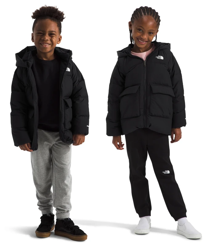 The North Face Kids North Down Fleece Lined Parka, Tnf Black, 2 Years