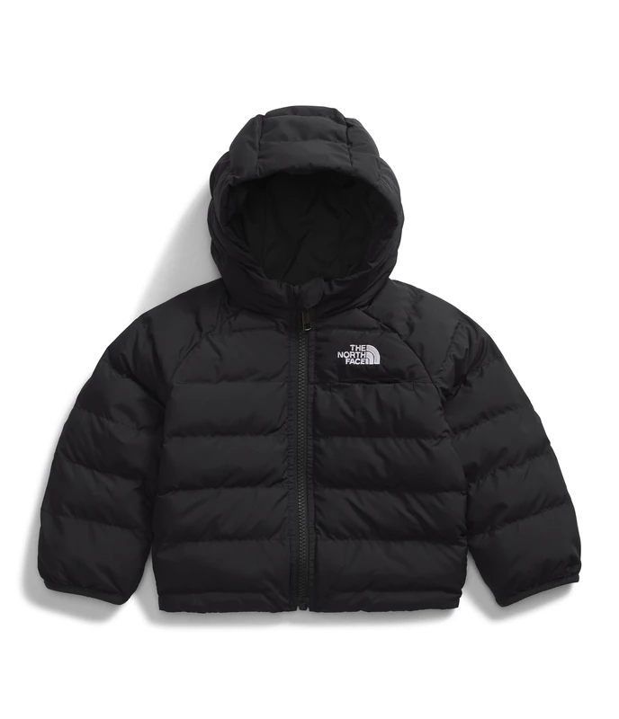 The North Face Baby Reversible Perrito Hooded Jacket, Tnf Black, 6 Months