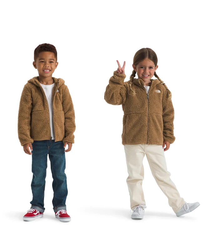 The North Face Kids Campshire F/Z Hoodie Jacket, Utility Brown, 2 Years