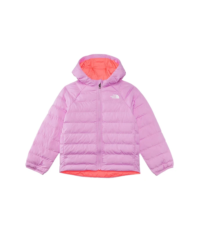 The North Face Kids Reversible Perrito Hooded Jacket, Dragonfruit, 4 Years - Image 1