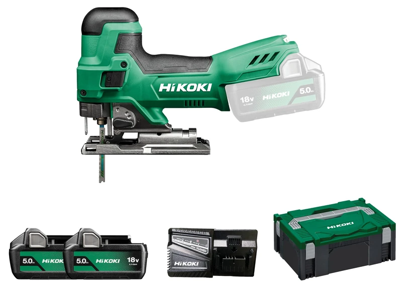 HiKOKI Accu Decoupeerzaag 18 V-135 mm – Inclusief Lader, 2X 5.0Ah Accu's in Koffer