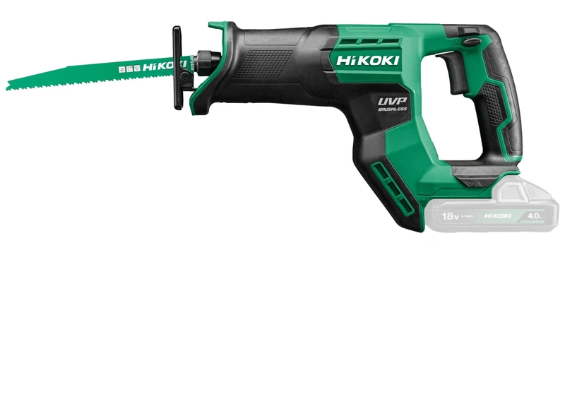 HiKOKI CR18DMAW2Z 18V Cordless brushless Compact reciprocating Saw with 130 mm Cutting Capacity for convinient Working in Narrow Spaces, Body only in case