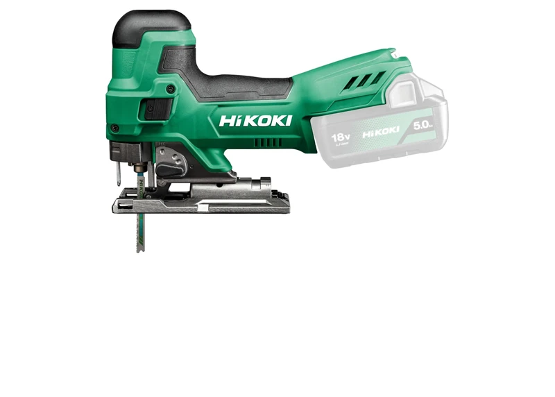 HiKOKI CJ18DBW4Z 18V Cordless jig Saw with Barrel Handle and 135 mm Cutting Capacity for Accurate cuts, Body only in Carton Box