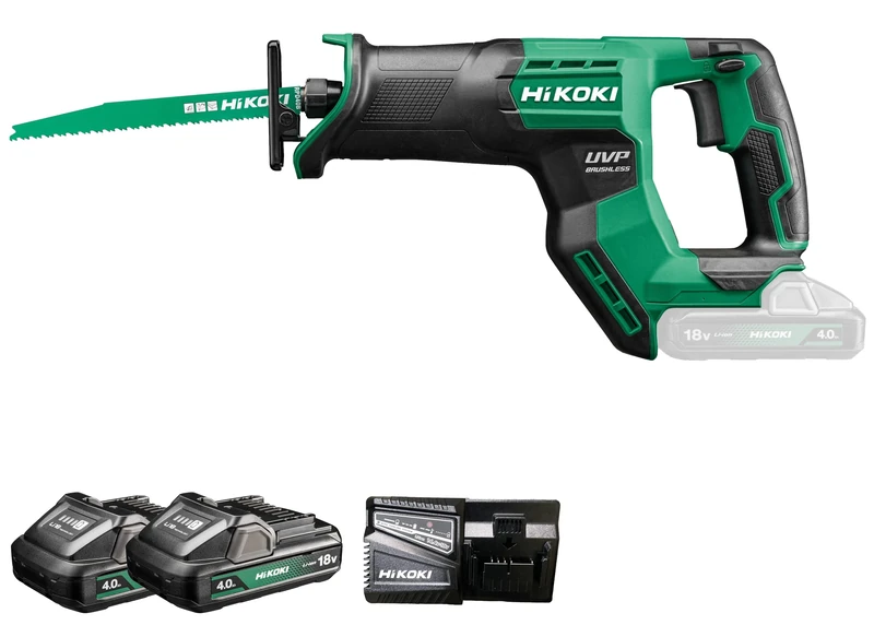 HIKOKI CR18DMA Cordless Reciprocating Saw - 18V (2 x 4.0Ah)